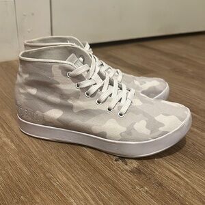 Camouflage High-Top Sneakers